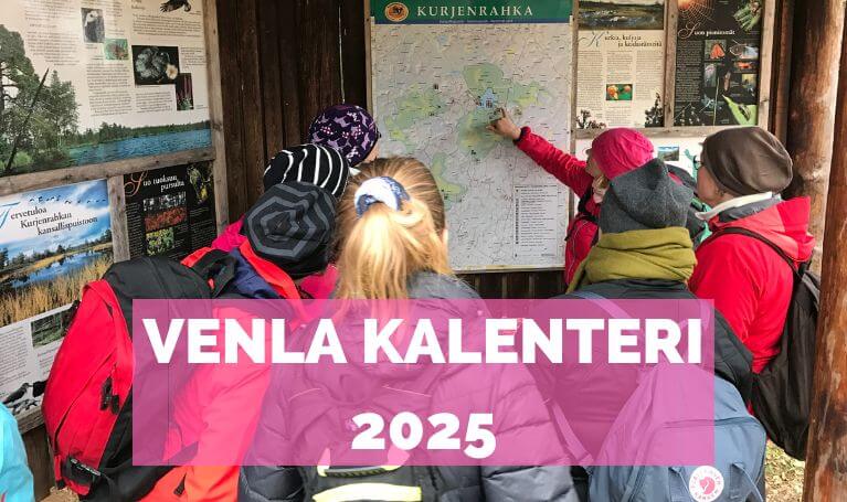 Venlojen vaelluksen retkeily kalenteri vuodelle 2024