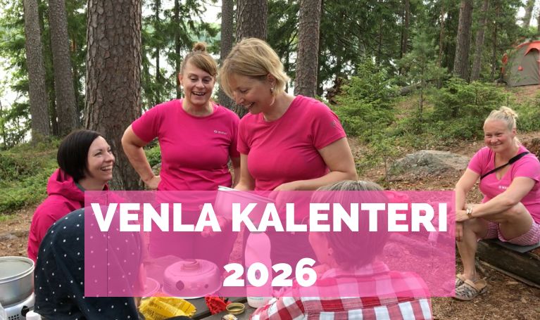 Venlojen vaelluksen retkeily kalenteri vuodelle 2024
